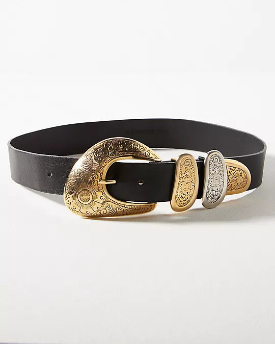 Ariel Leather black  Belt