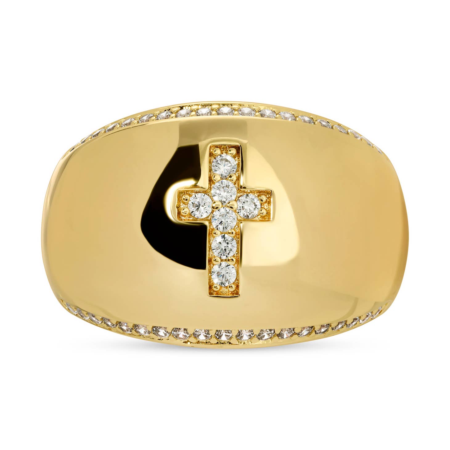 Ana Cross Dome Ring