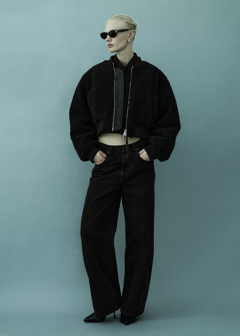 Low Curve Jean In Sloe Berry