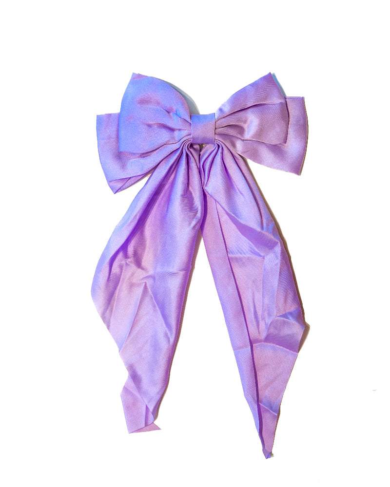 Satin Bow Hair Barrette