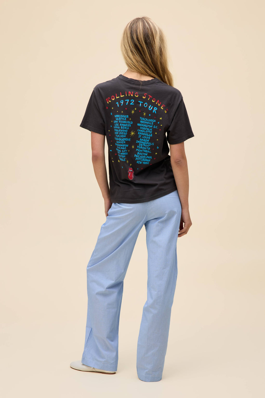 Rolling Stones 1972 Tour Boyfriend Tee