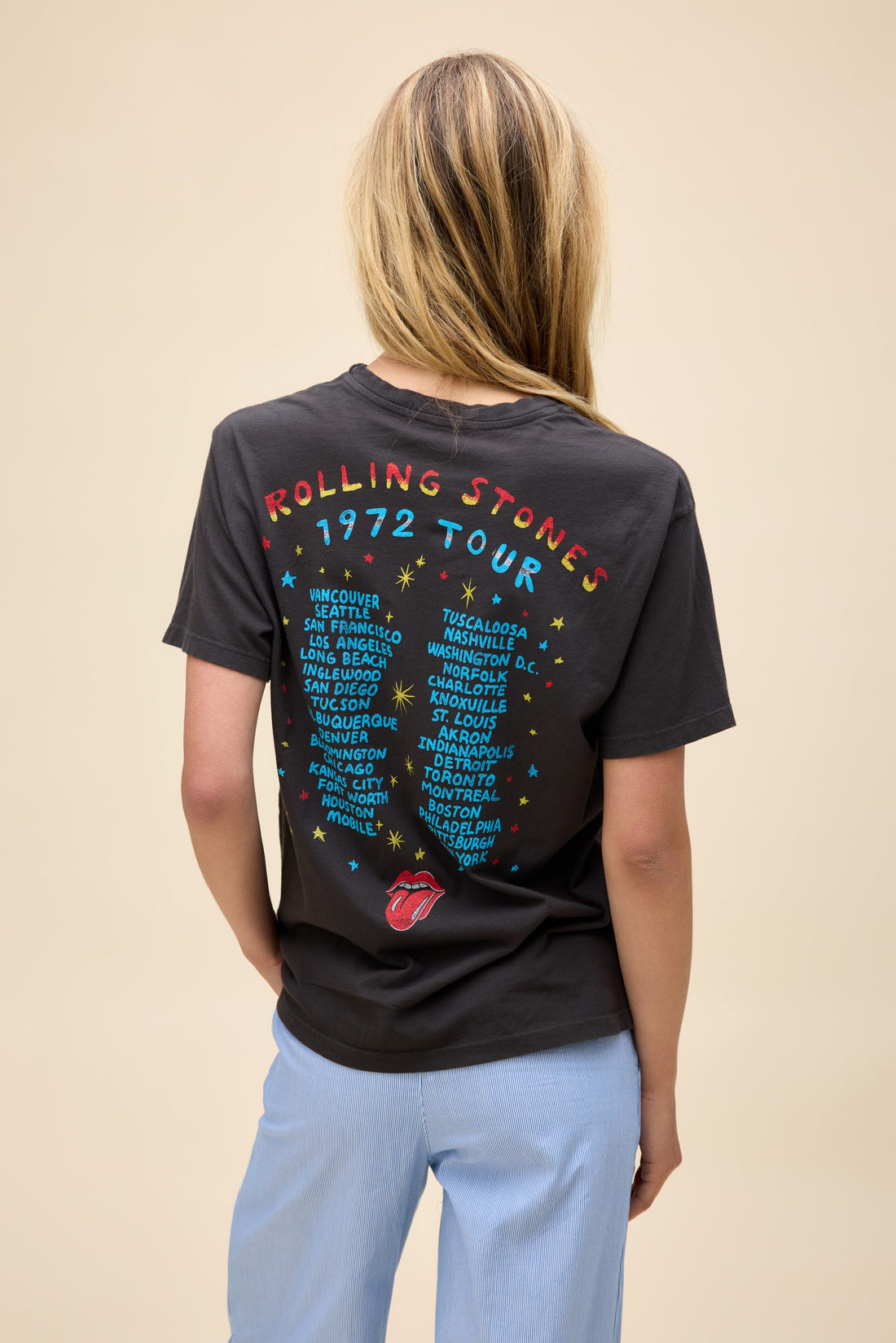 Rolling Stones 1972 Tour Boyfriend Tee