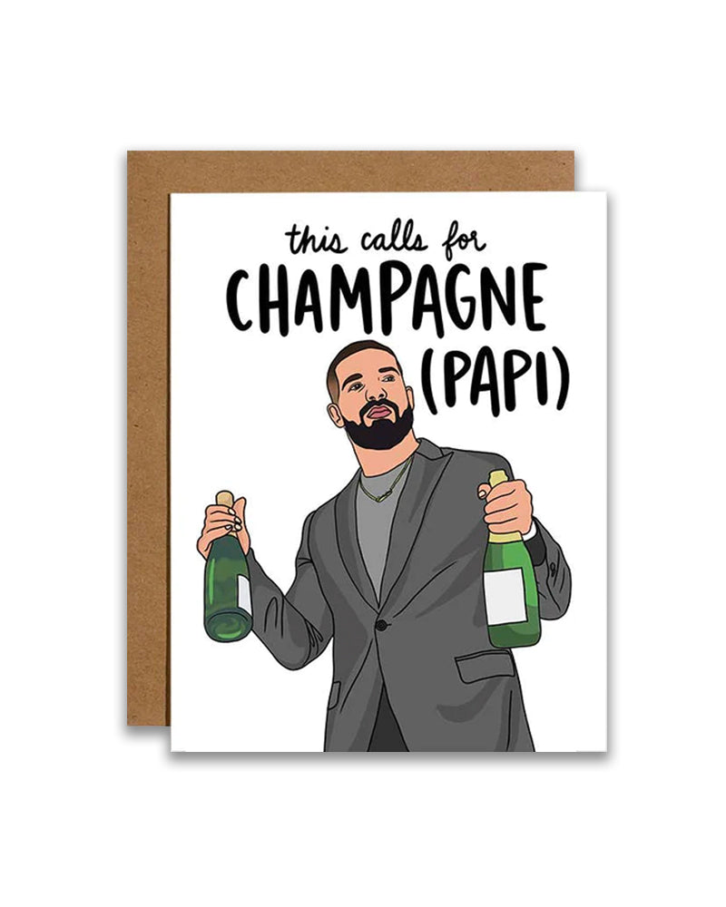 Champagne Papi Congrats Card