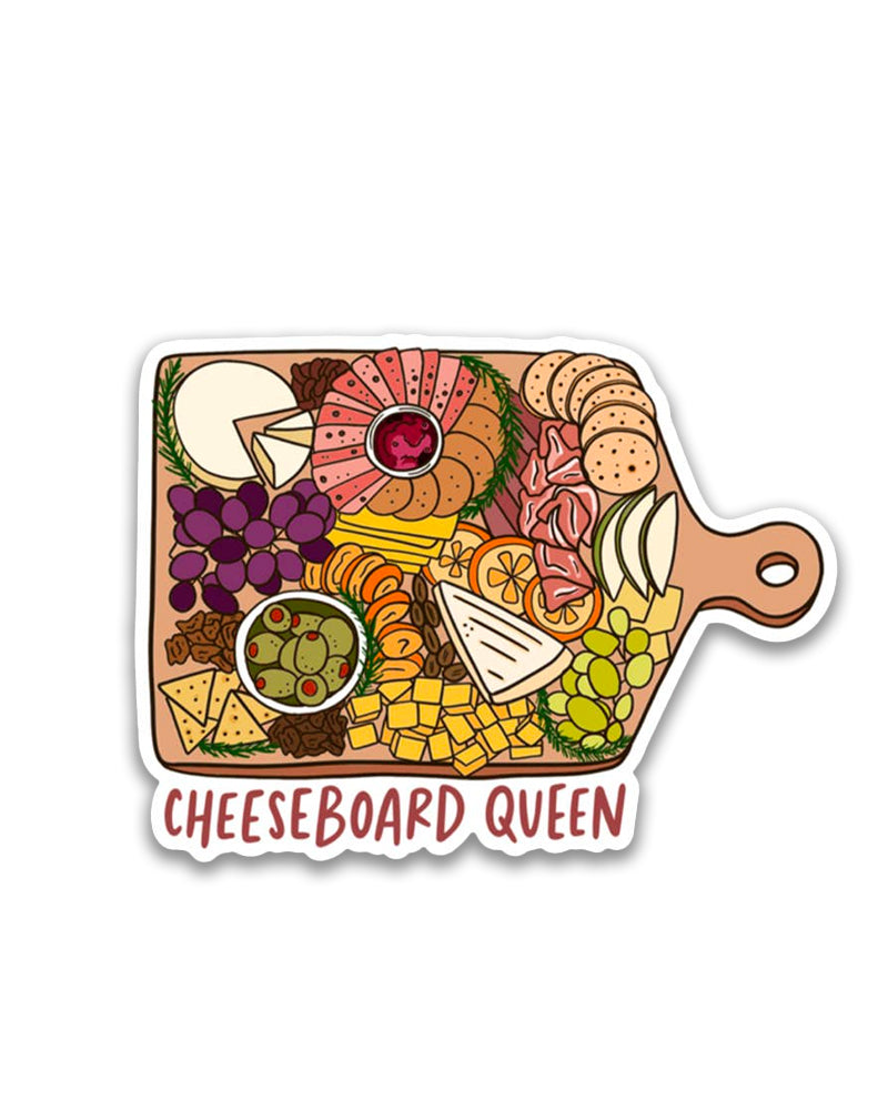 Cheeseboard Queen Charcuterie Sticker Care Tucker