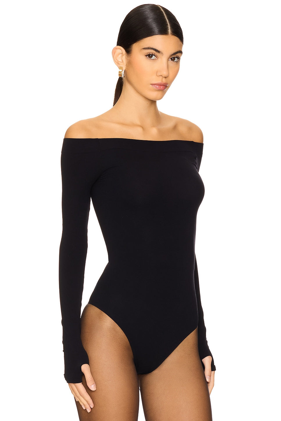 Ballet Off-Shoulder Bodysuit