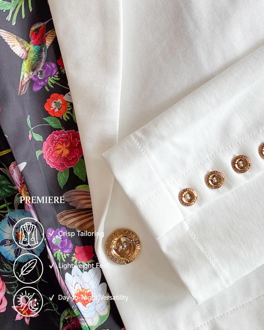 Cameron Premiere Cropped Blazer White