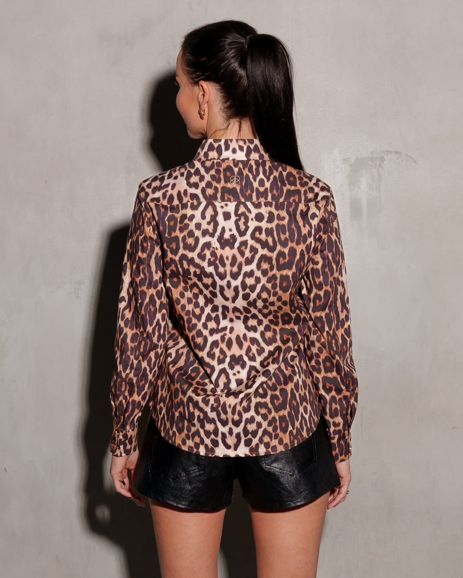 Secretariat Poplin Shirt - Leopard