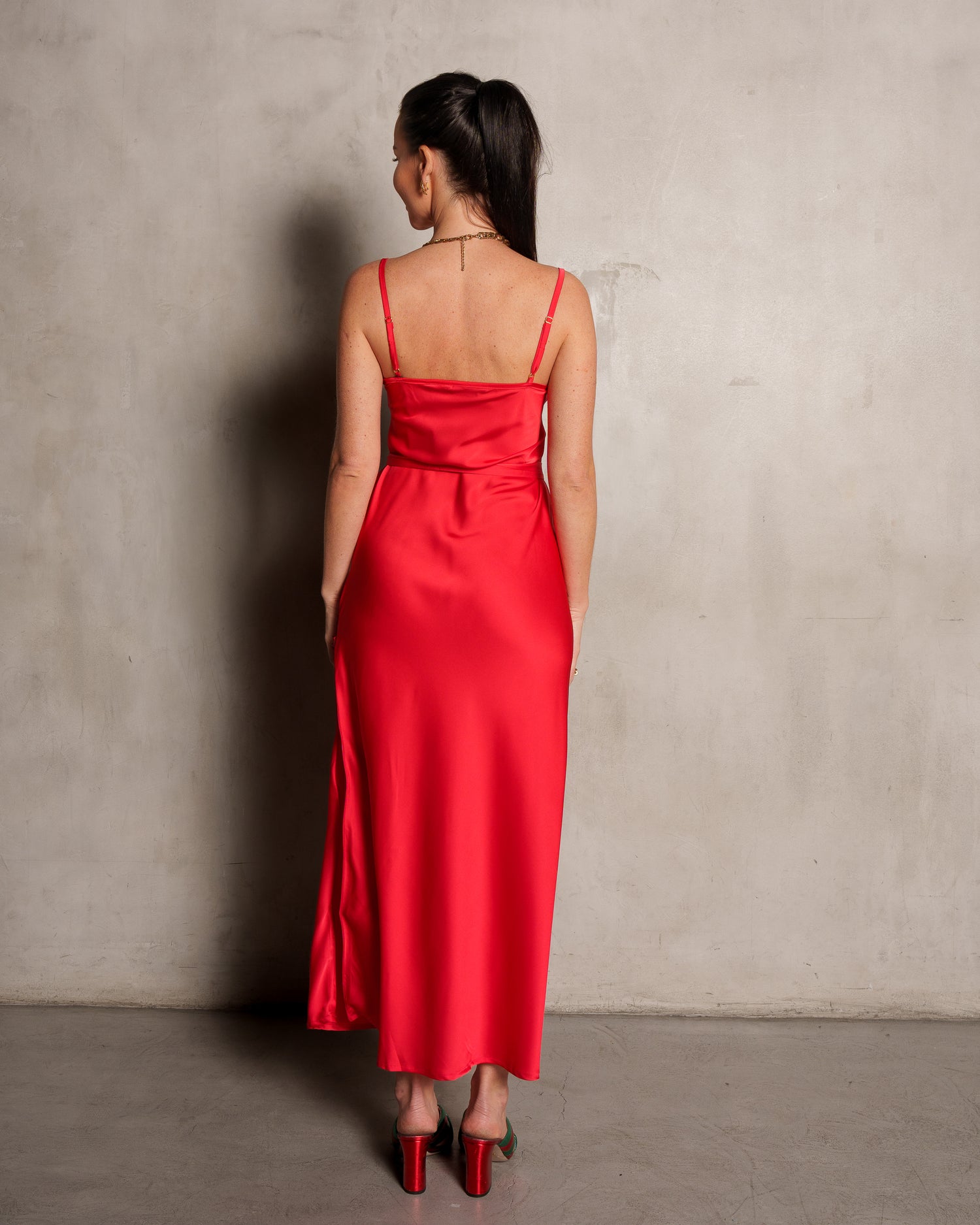 Basic Lennon Zipslip™️ Dress Candy Apple