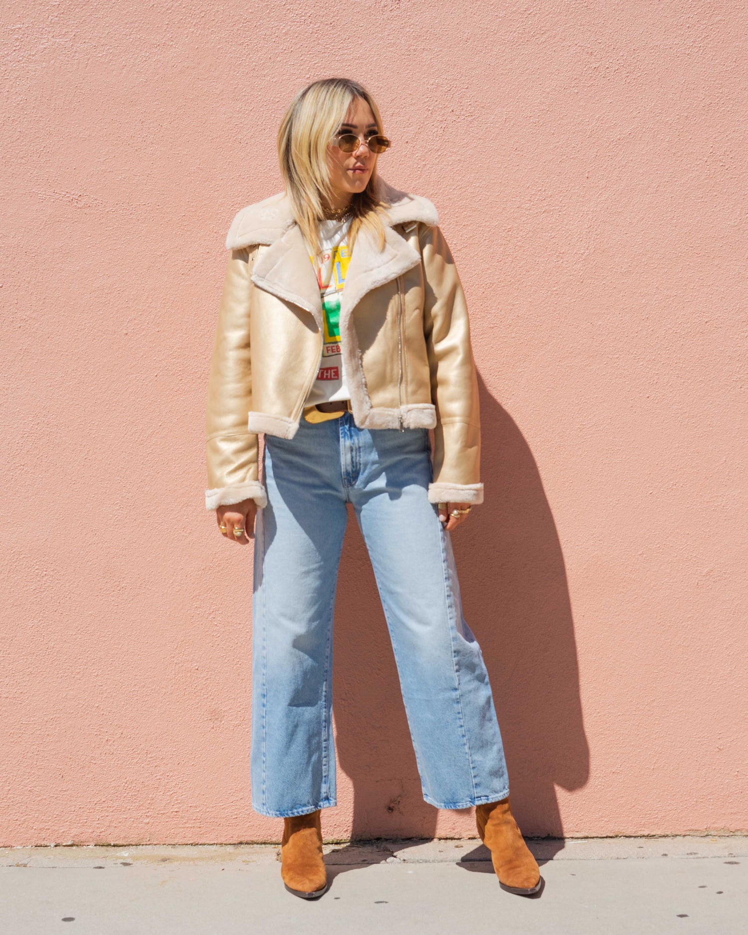 BOMBER GOLD JACKET