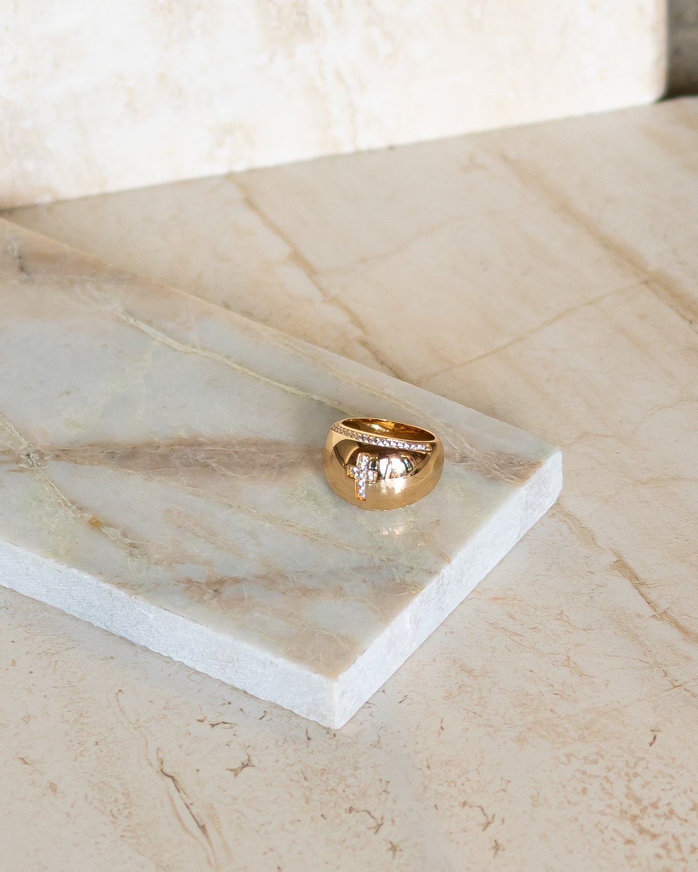 Ana Cross Dome Ring