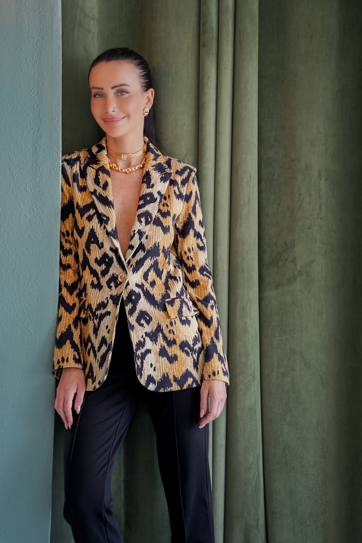 Kravitz Interlock Blazer Tiger