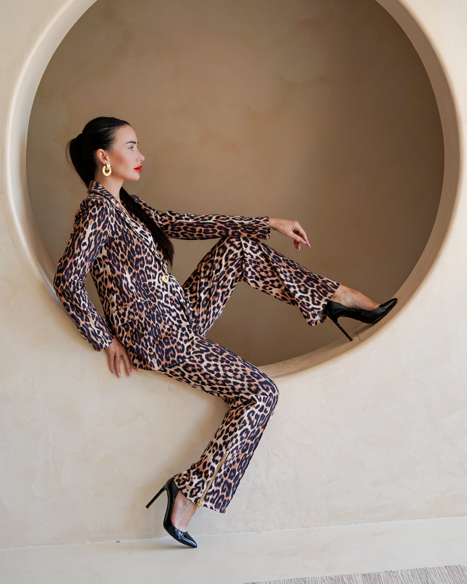 Jordan Interlock Pants Leopard