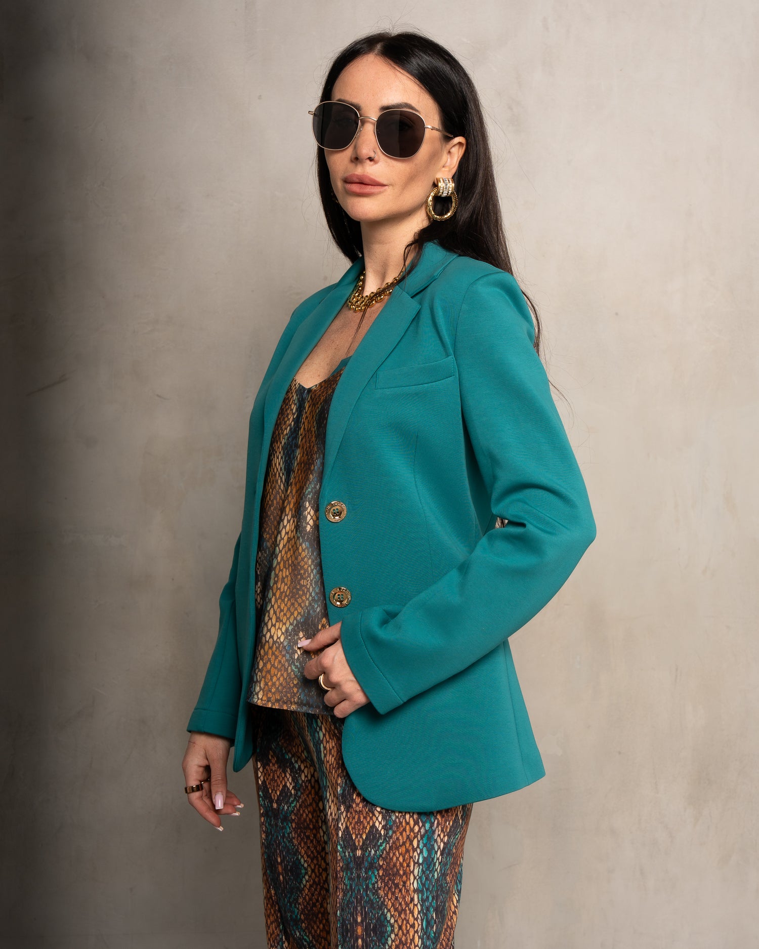 Morrison Ultra Luxe Blazer Peacock