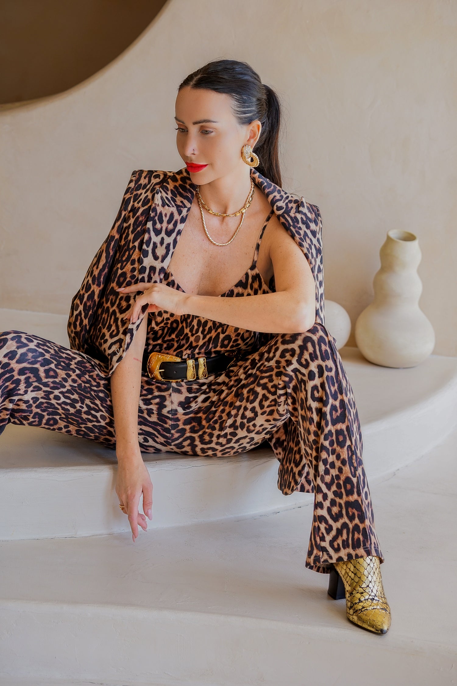 Jordan Interlock Pants Leopard