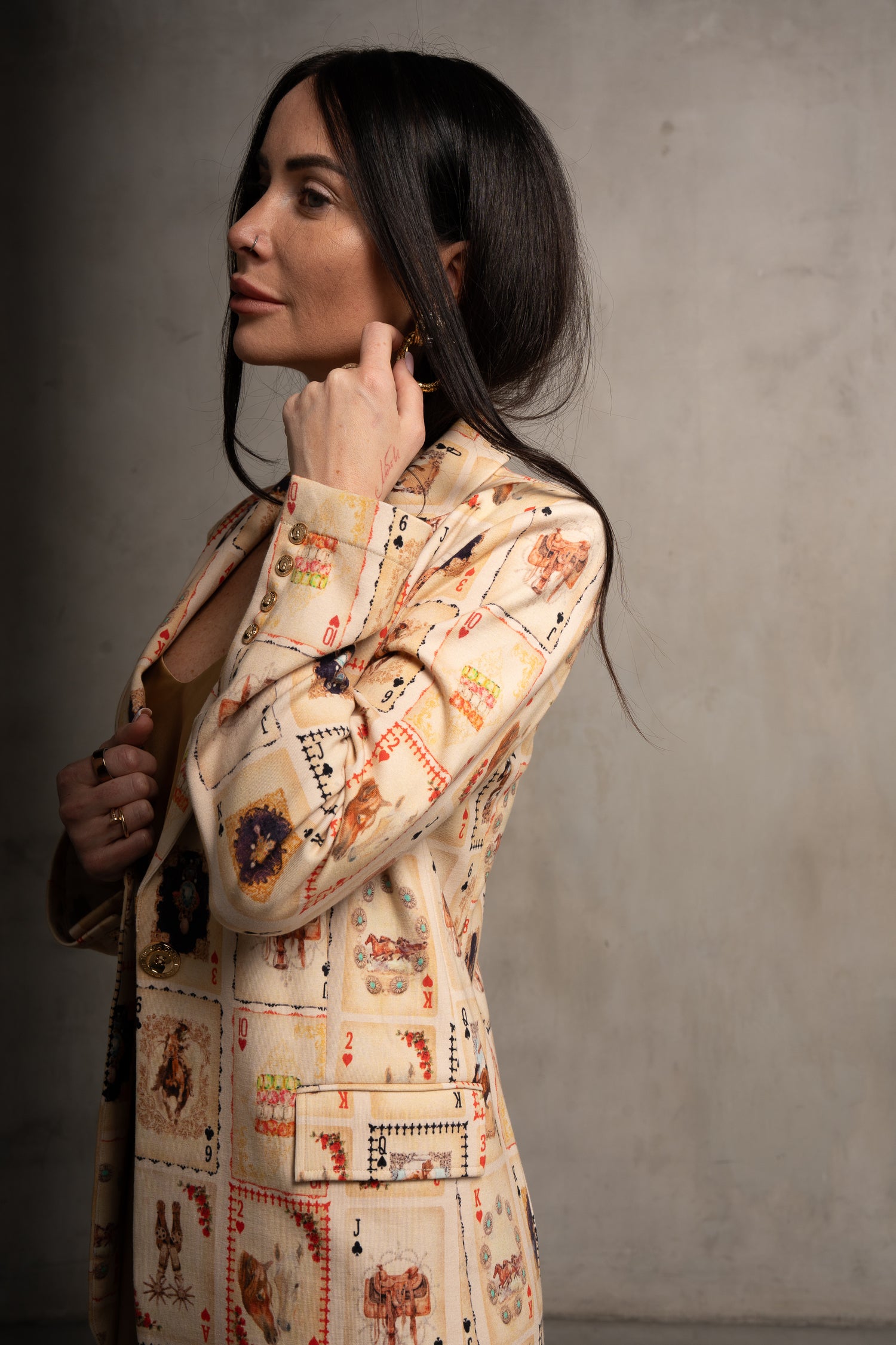 Kravitz Interlock Blazer Western Cards