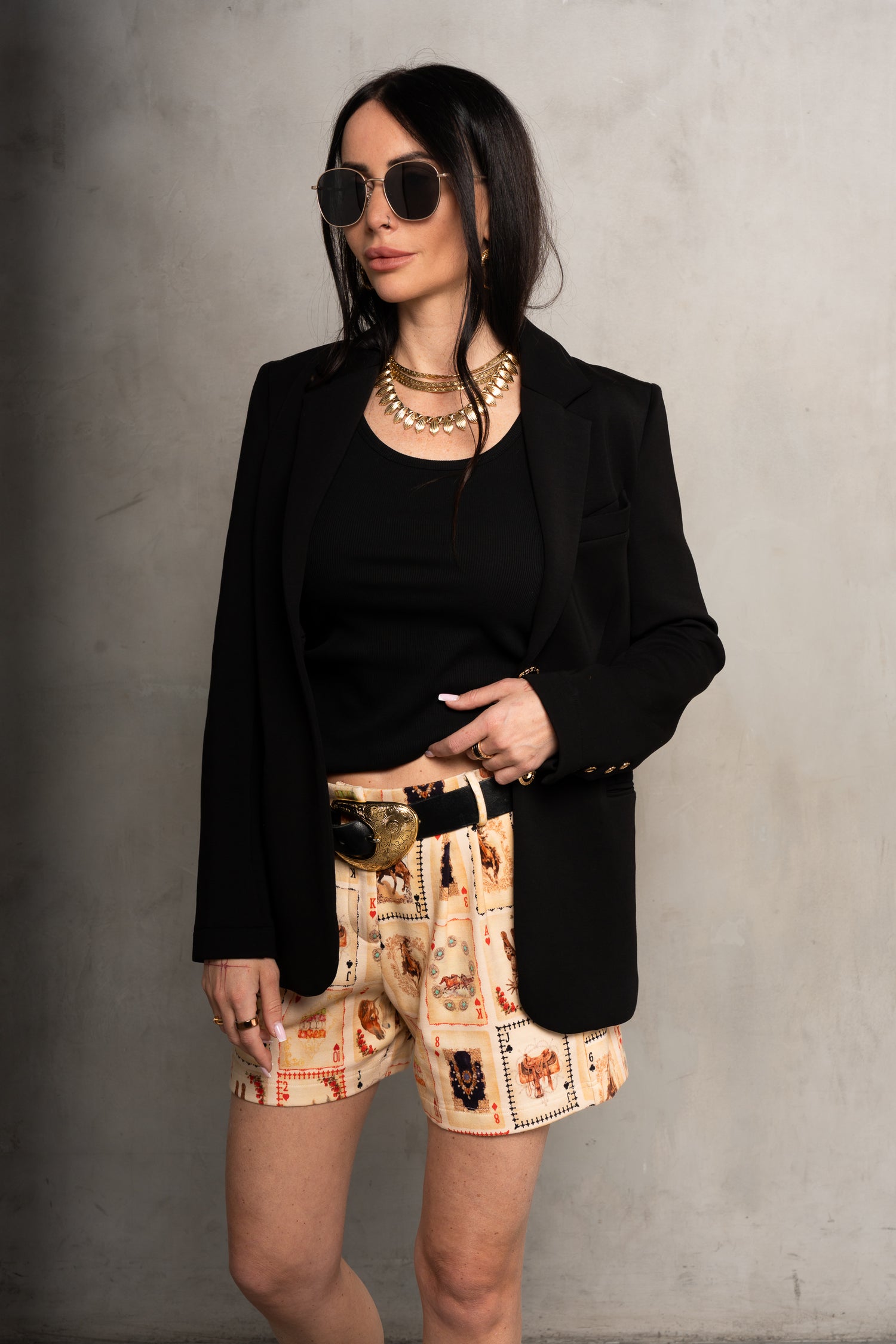 Riley Interlock Tailored Short - Western Cards