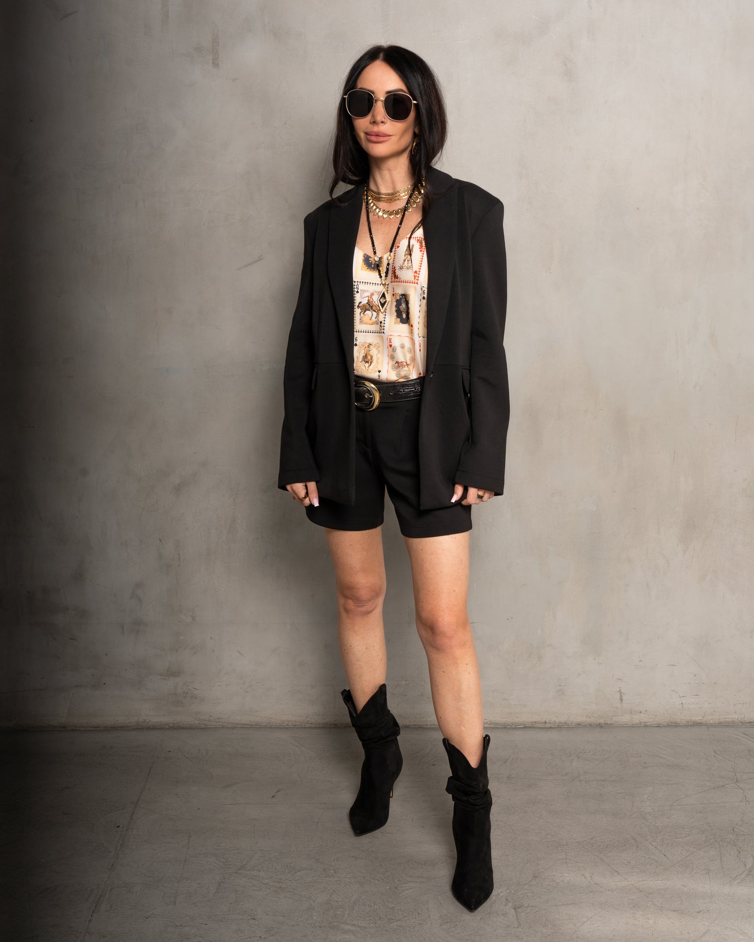 Riley Ultra Luxe Tailored Short - Black