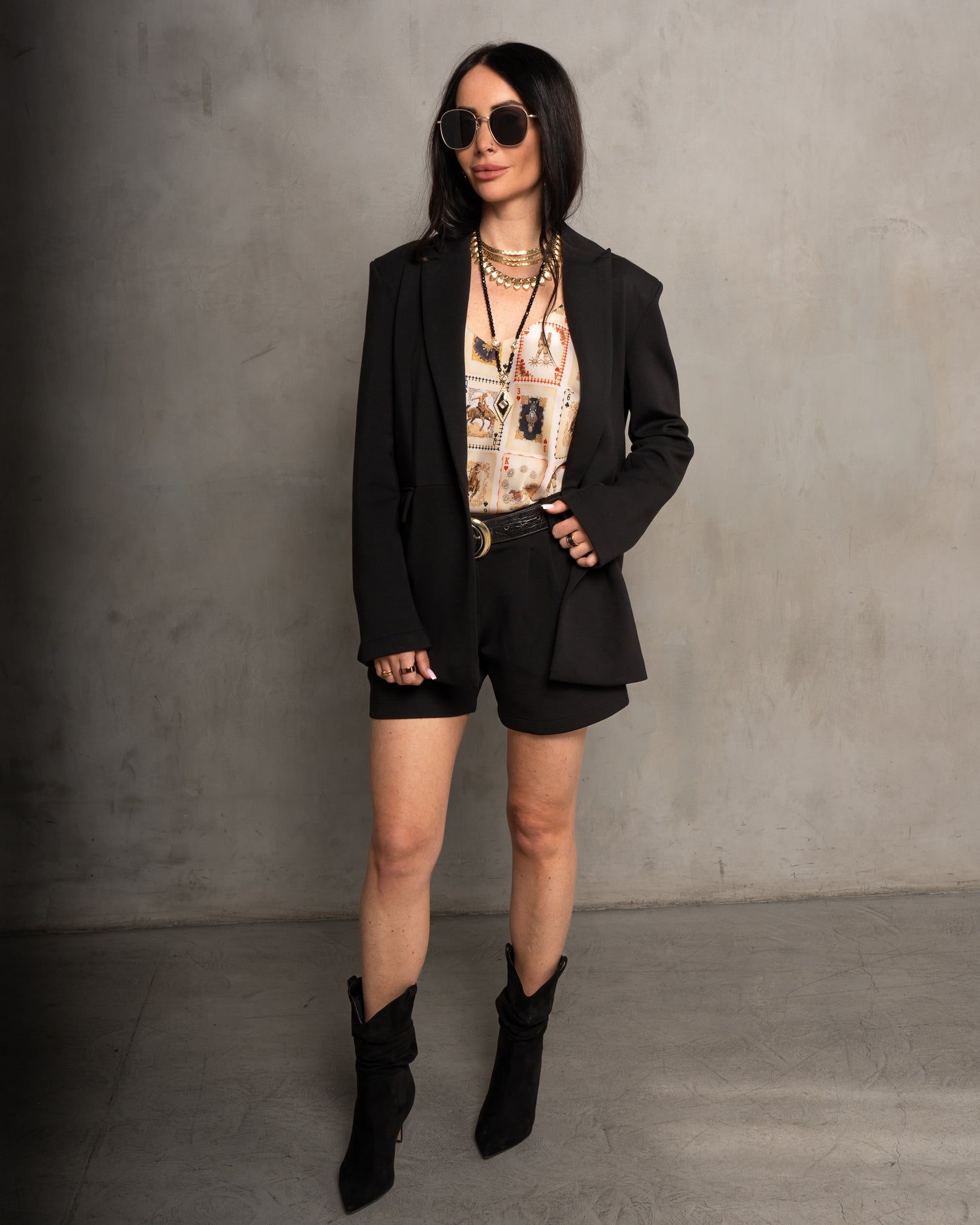 Riley Ultra Luxe Tailored Short - Black