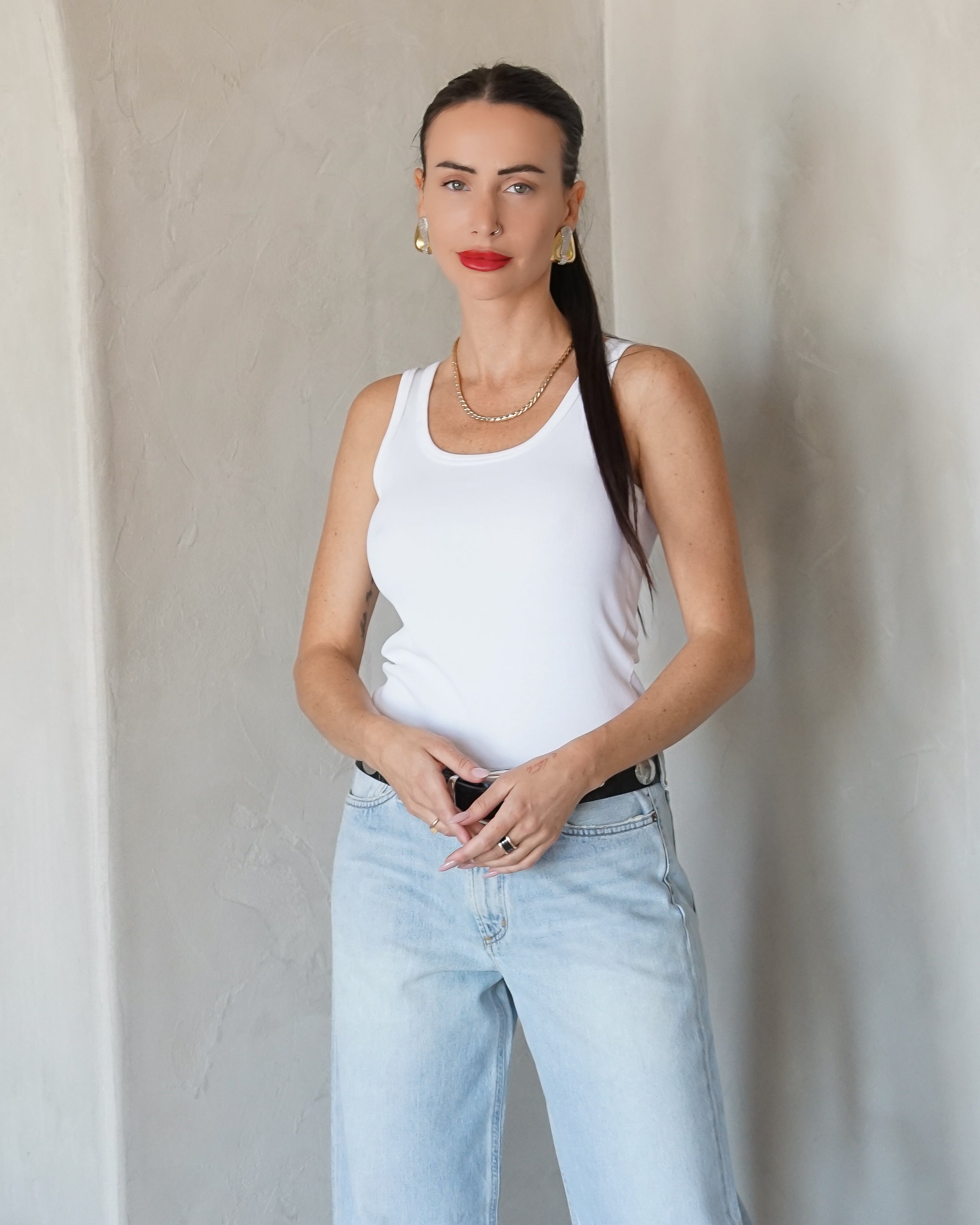Zoe Tank - White