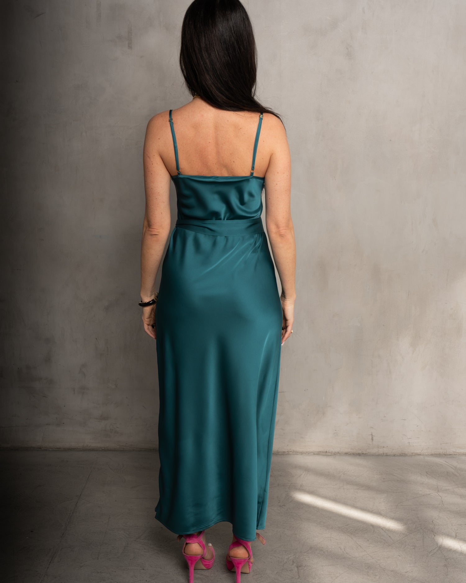 Basic Lennon Zipslip™️ Dress Peacock