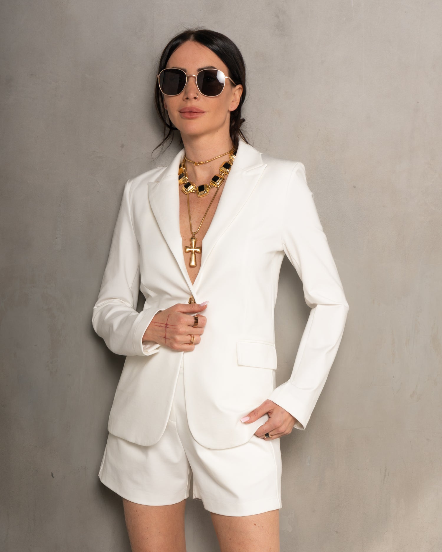 Riley Premiere Tailored Short - White