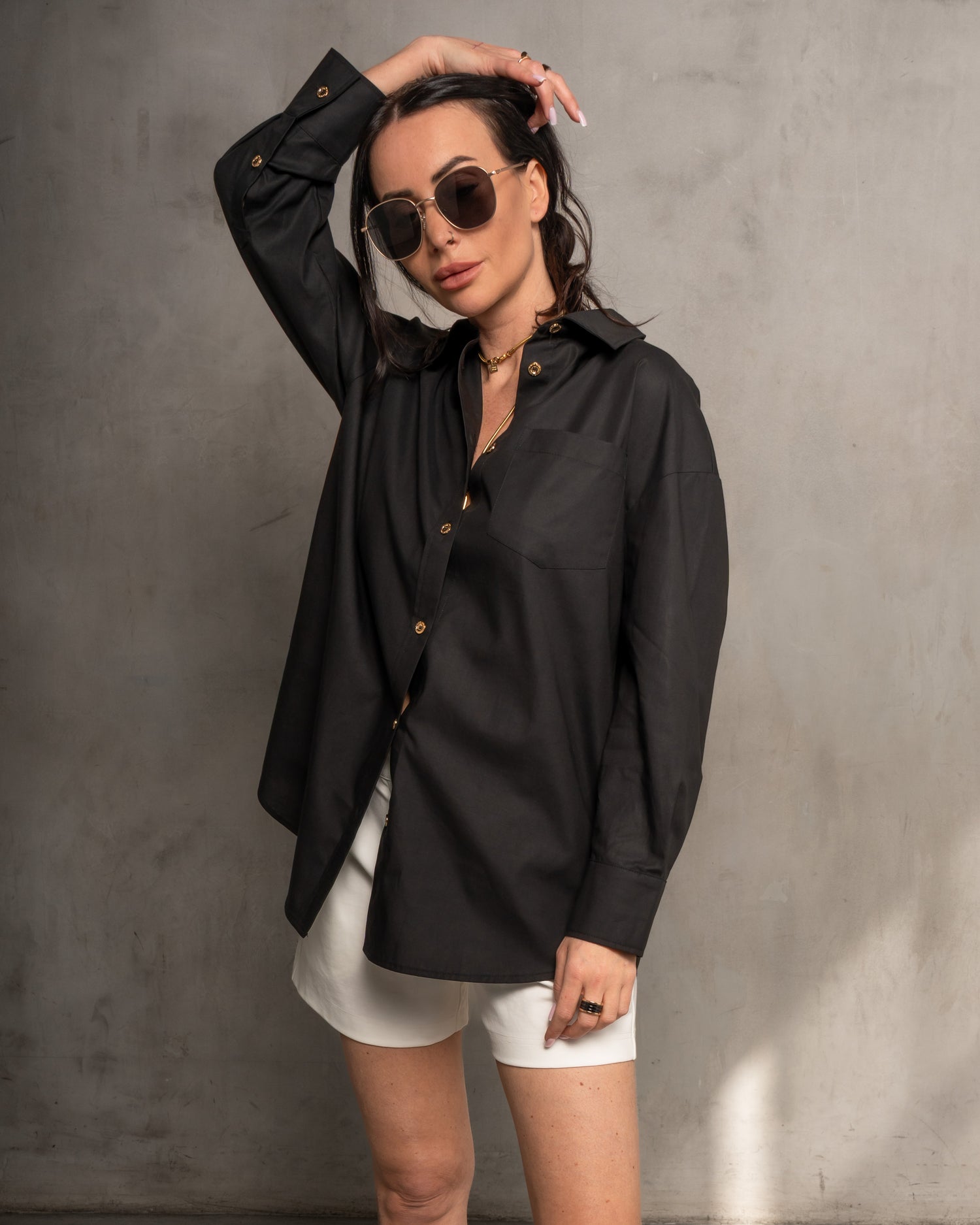 McCartney Oversized Shirt - Black