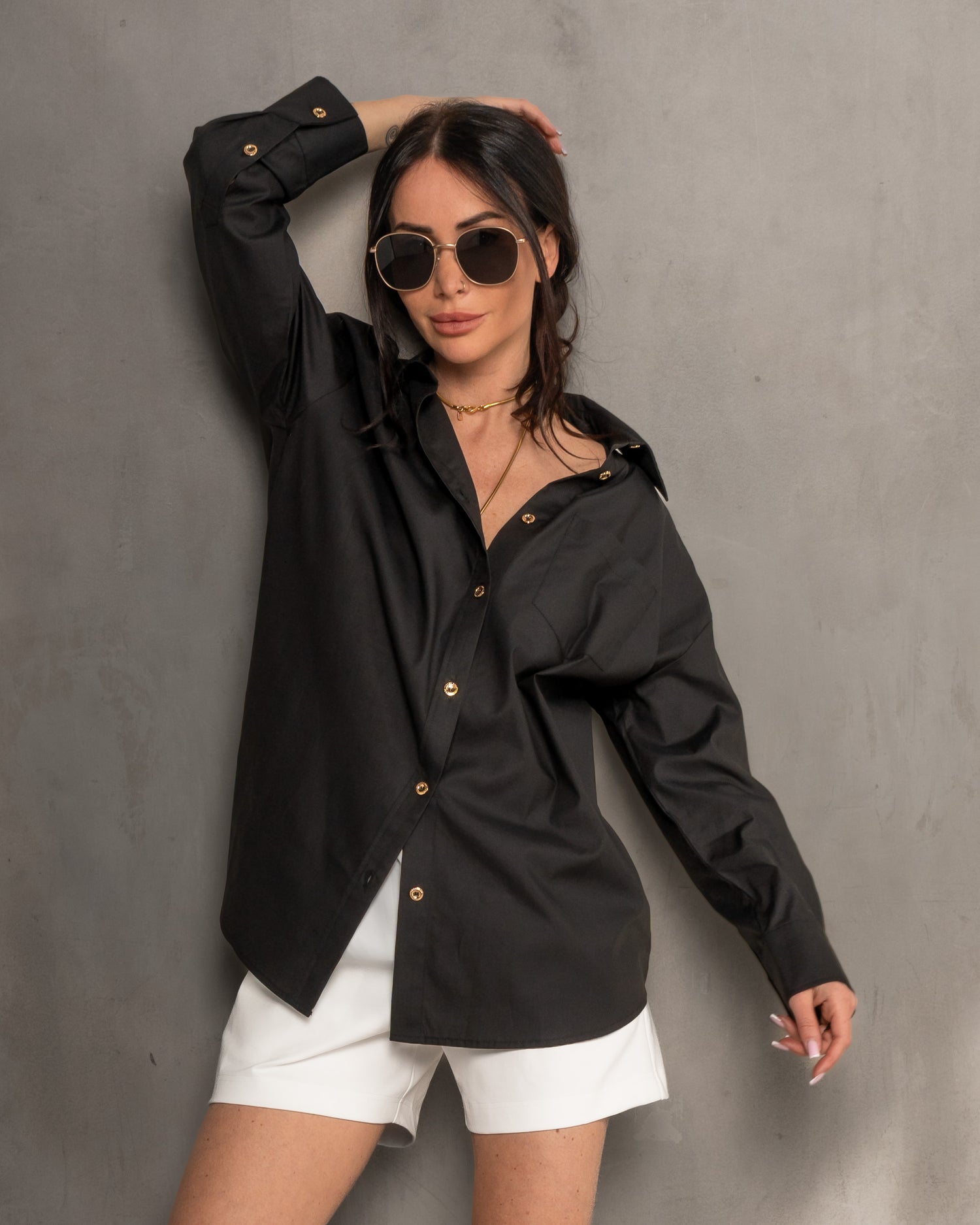 McCartney Oversized Shirt - Black