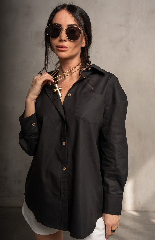 McCartney Oversized Shirt - Black