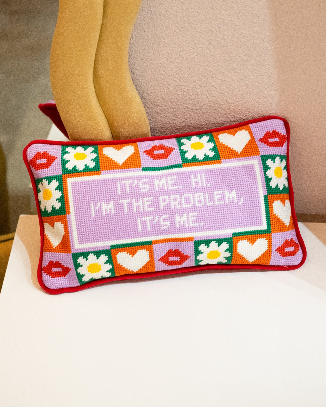 It's Me Needlepoint Pillow