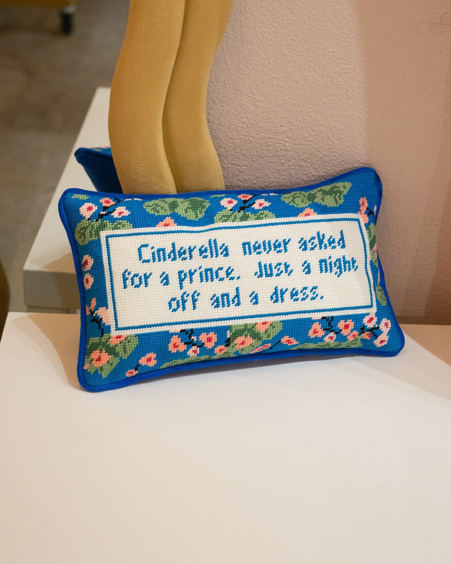 Cinderella Needlepoint Pillow