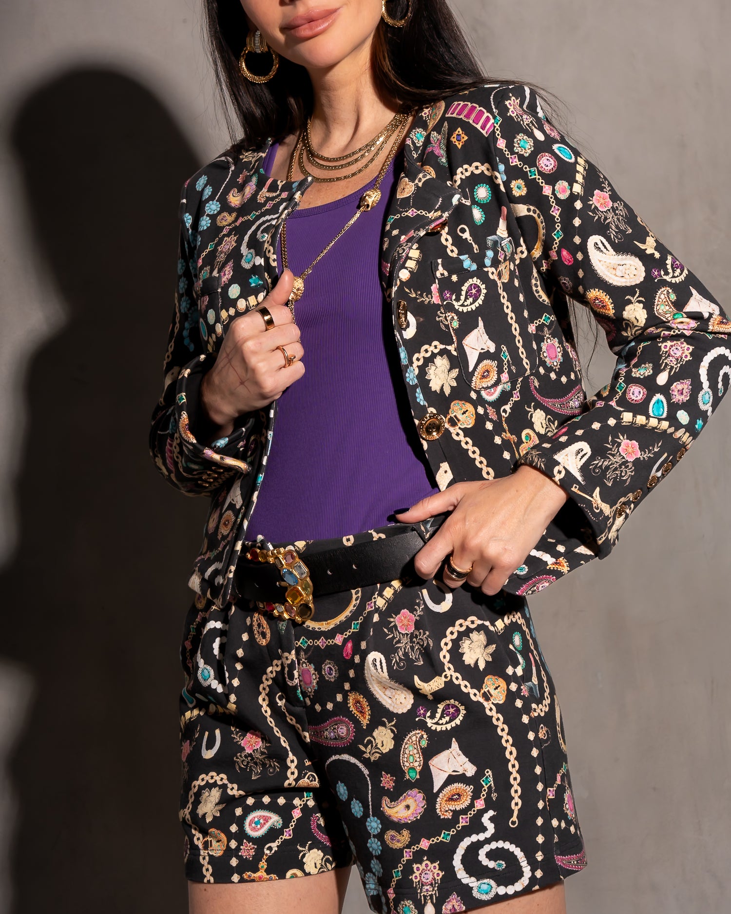 Riley Interlock Tailored Short - Vintage Jewelry