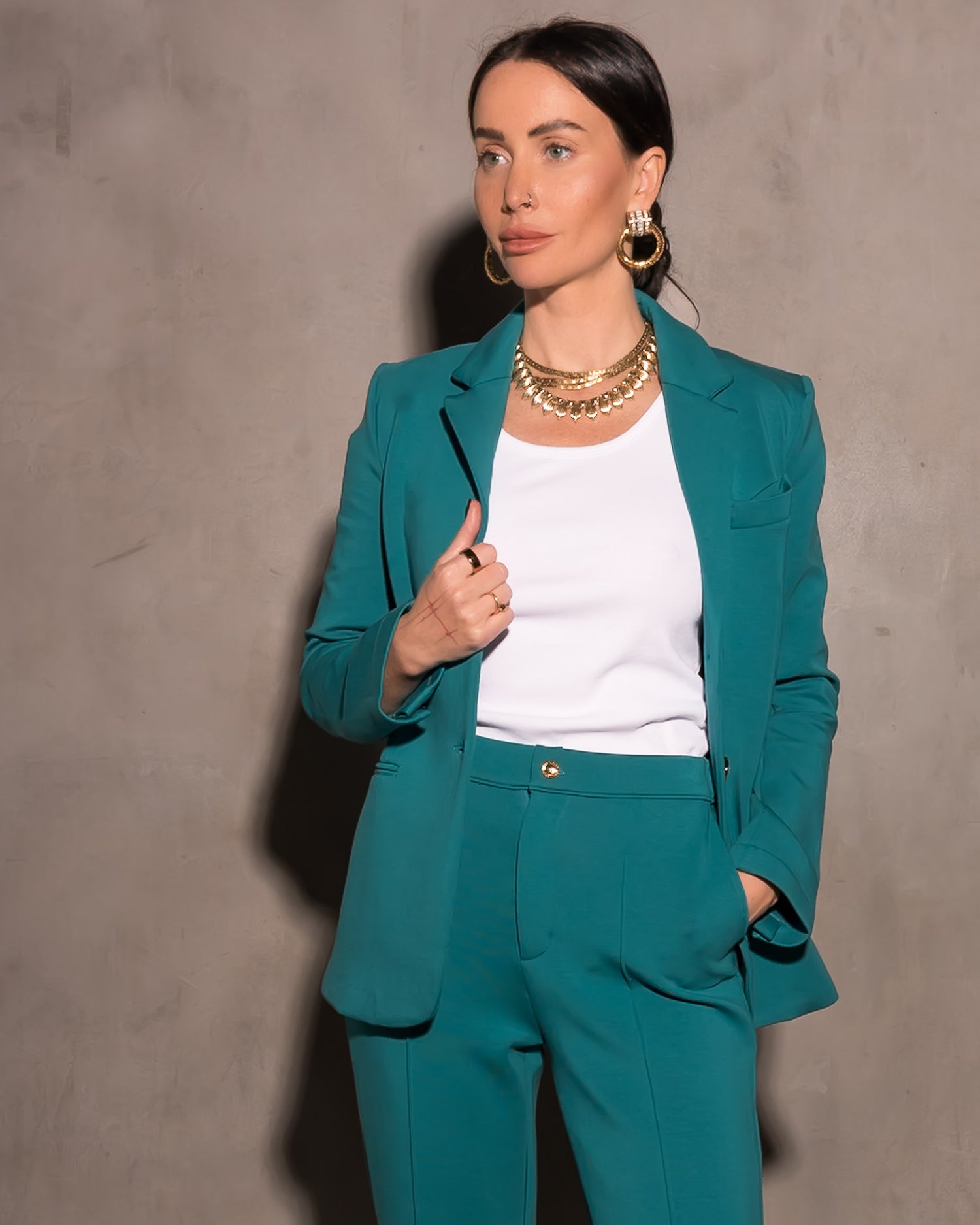 Morrison Ultra Luxe Blazer Peacock