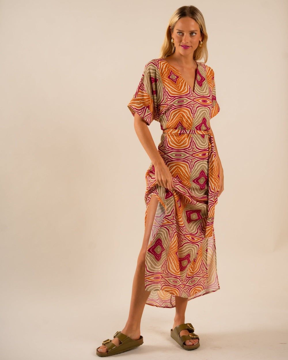 Beatrice Kaftan Dress Mesmerized Pattern