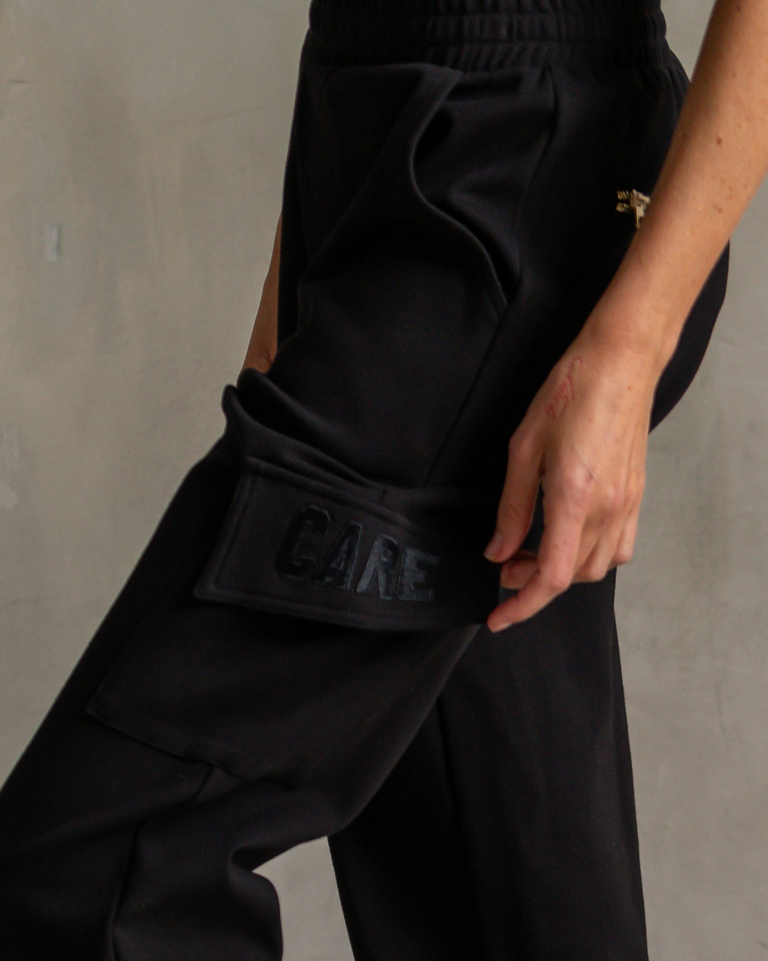 Chloe Interlock Cargo Pant Black