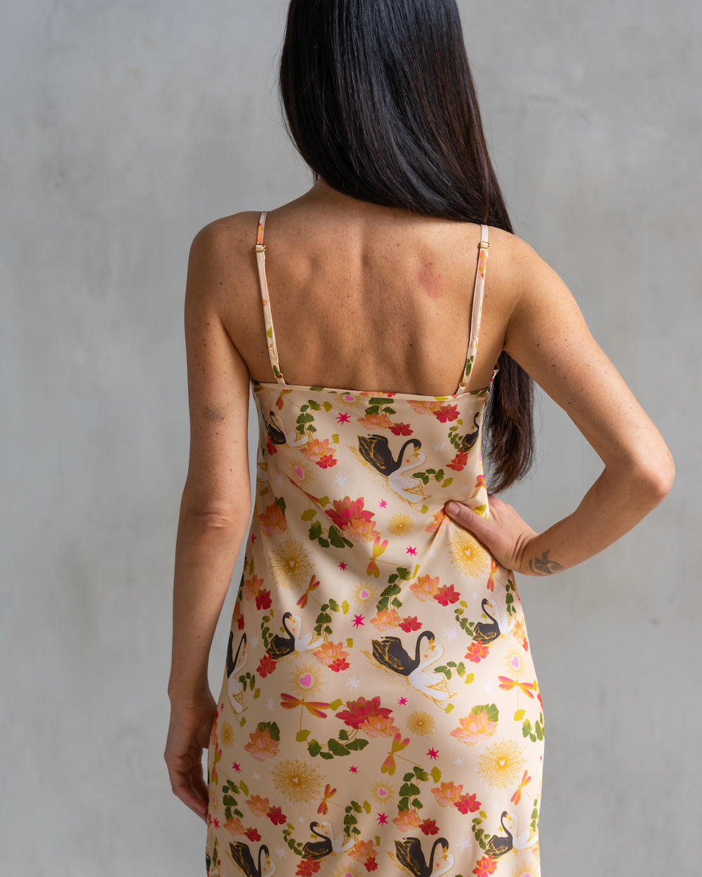 All Over Swan Lennon Zipslip™️ Dress 3