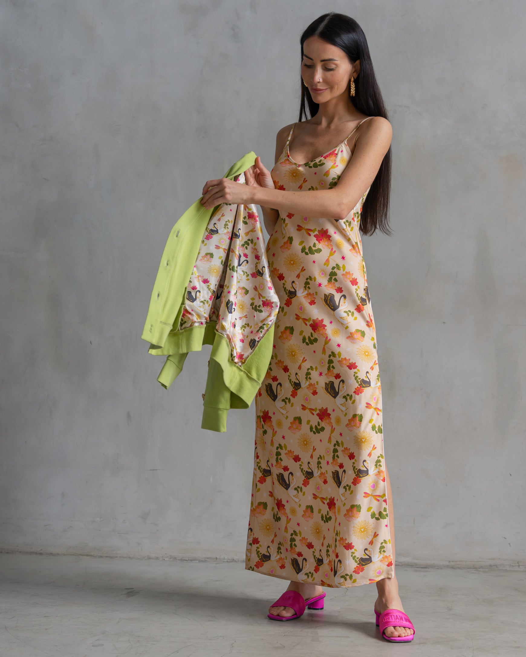All Over Swan Lennon Zipslip™️ Dress 7