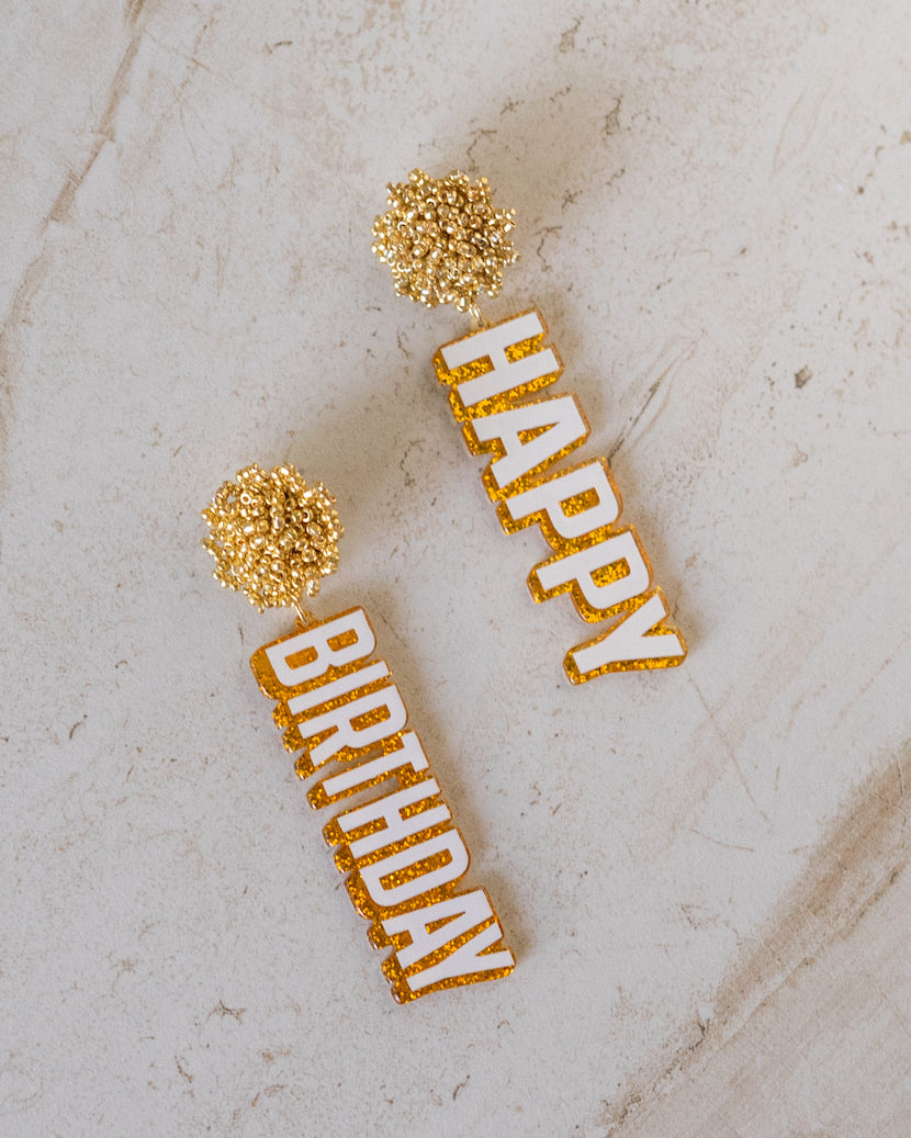 Golden Birthday Earrings