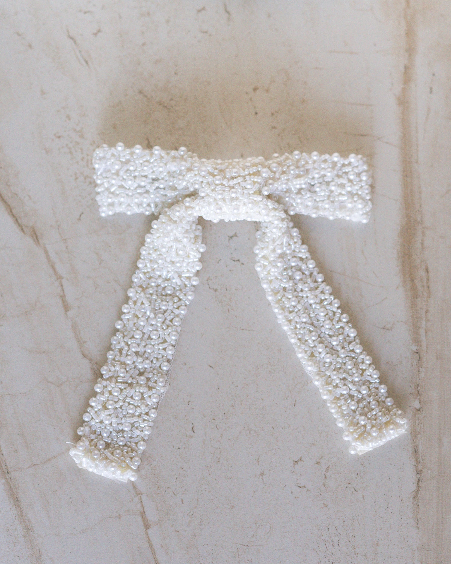 Pearl Bow Barrette