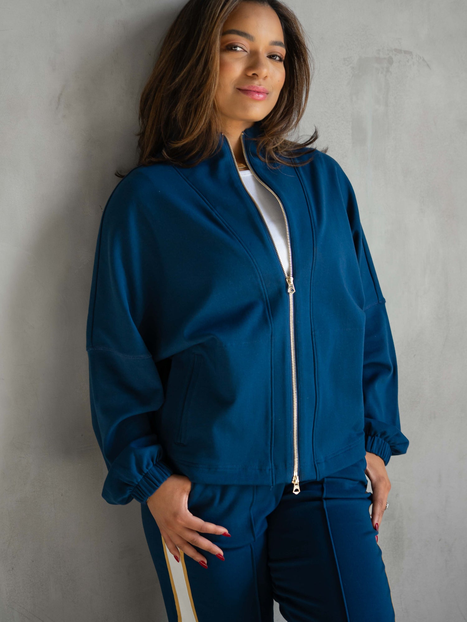 Axel Interlock Zip Jacket (Sailor)