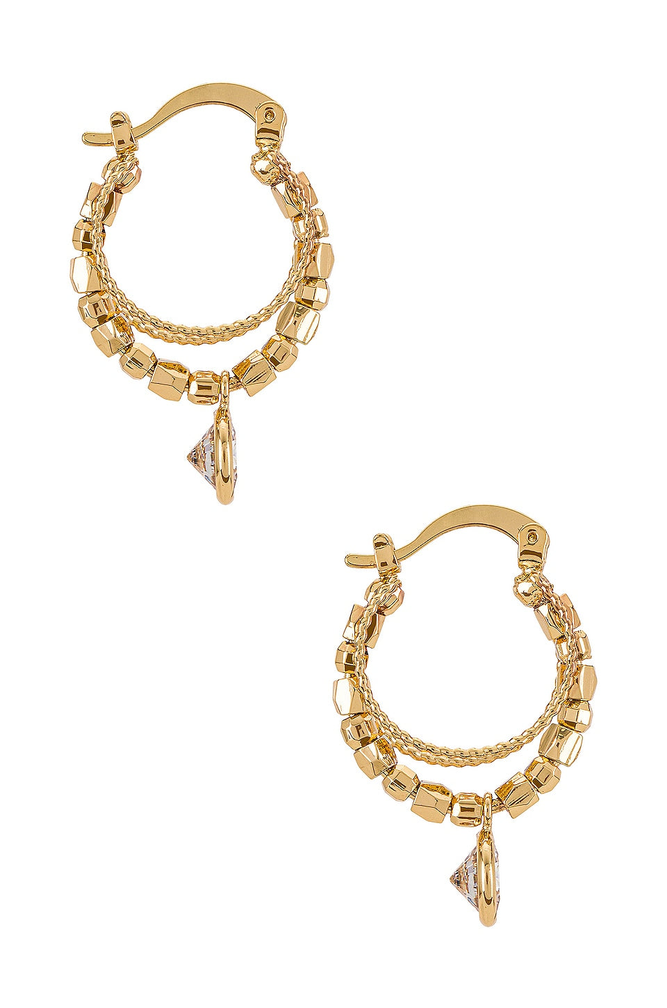 Boho Golden 18k Gold Plated Hoop Earrings