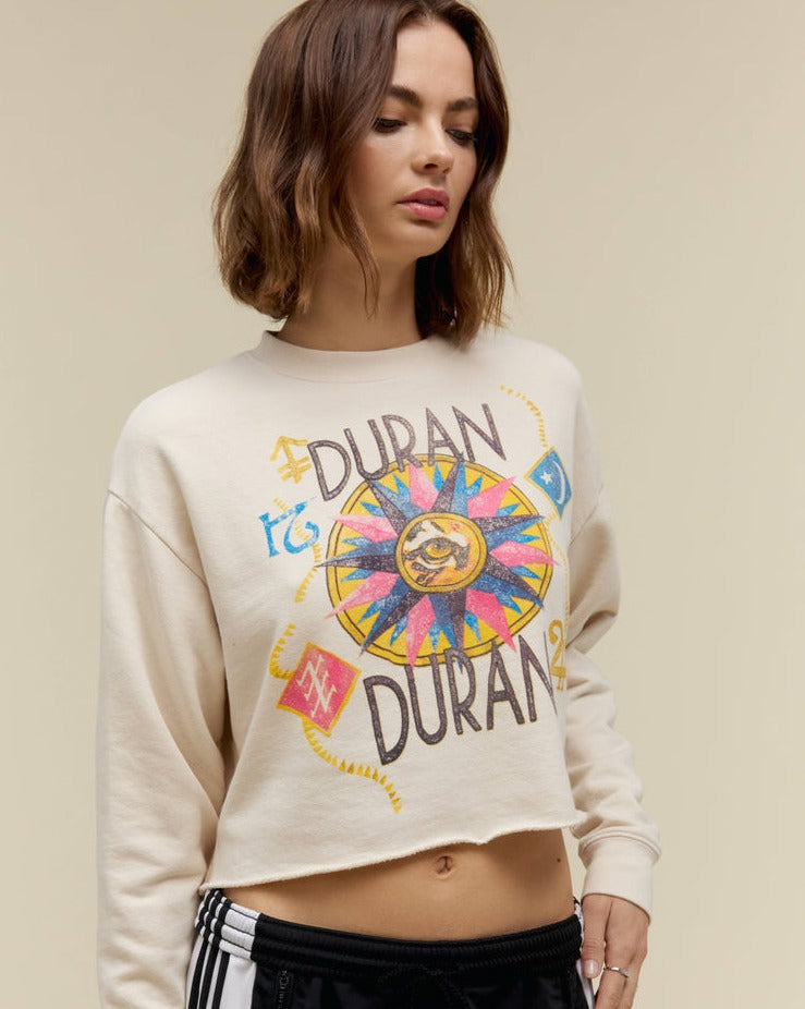 Duran Duran USA Tour 1984 CROPPED CREW SWEATSHIRT