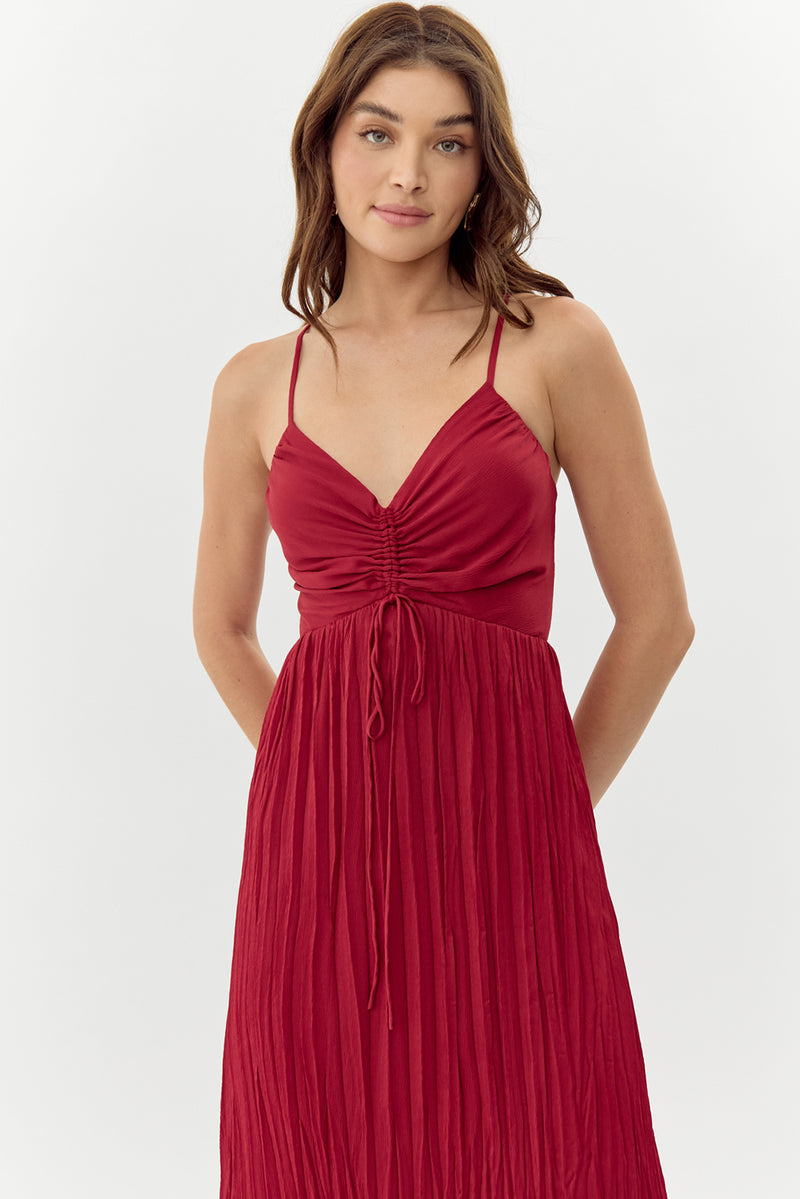 Jasmine Pleated Midi Dress