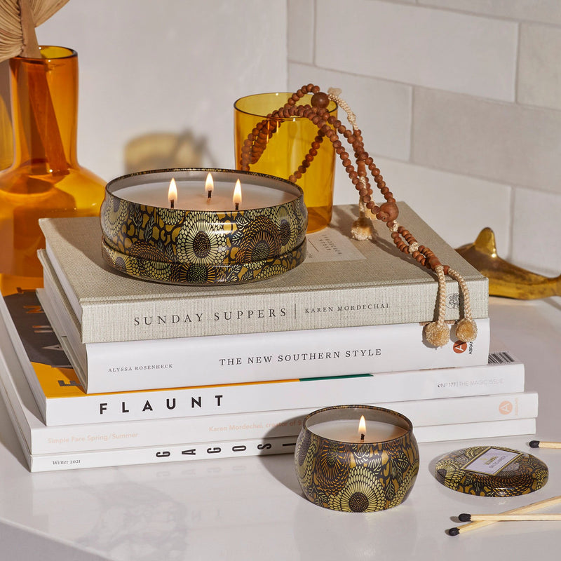 Baltic Amber 3 Wick Tin Candle