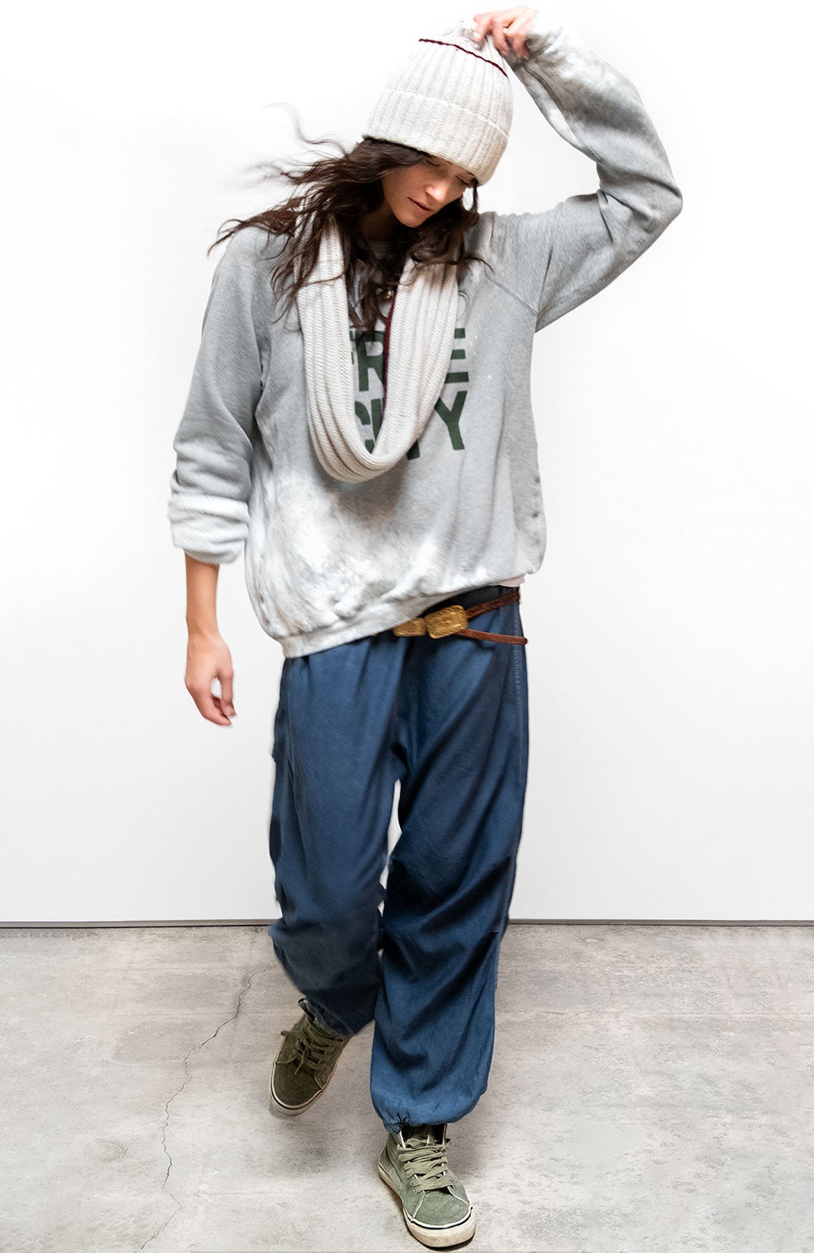 FREECITY HEATHERYUMM BLEACHOUT raglan - heather SURPLUS