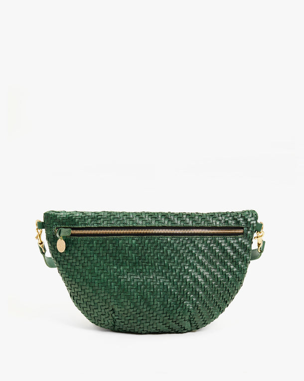 Grande Fanny - Evergreen Woven Zig-Zag