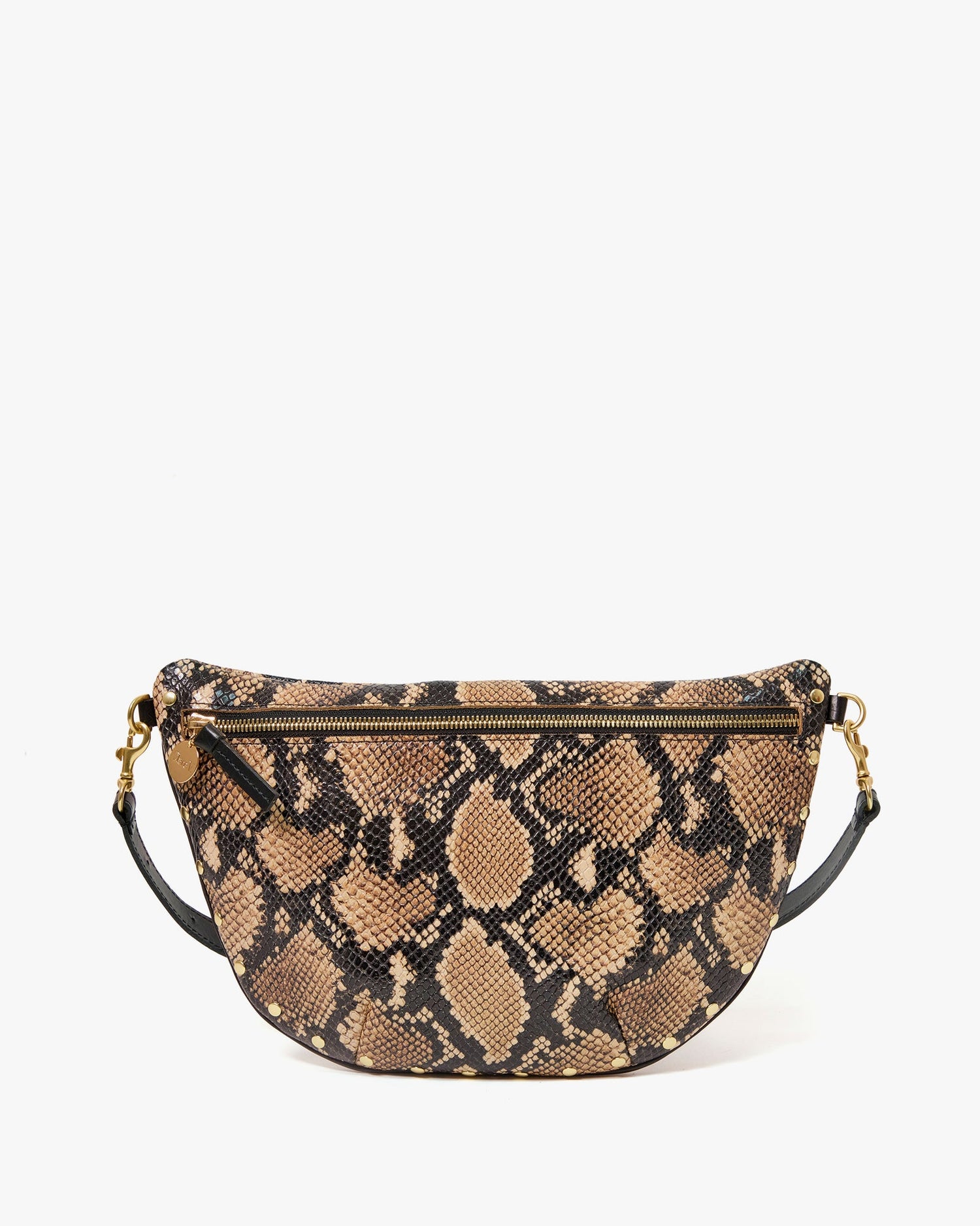 Grande Fanny Tan Desert Snake w/ Piping & Studs