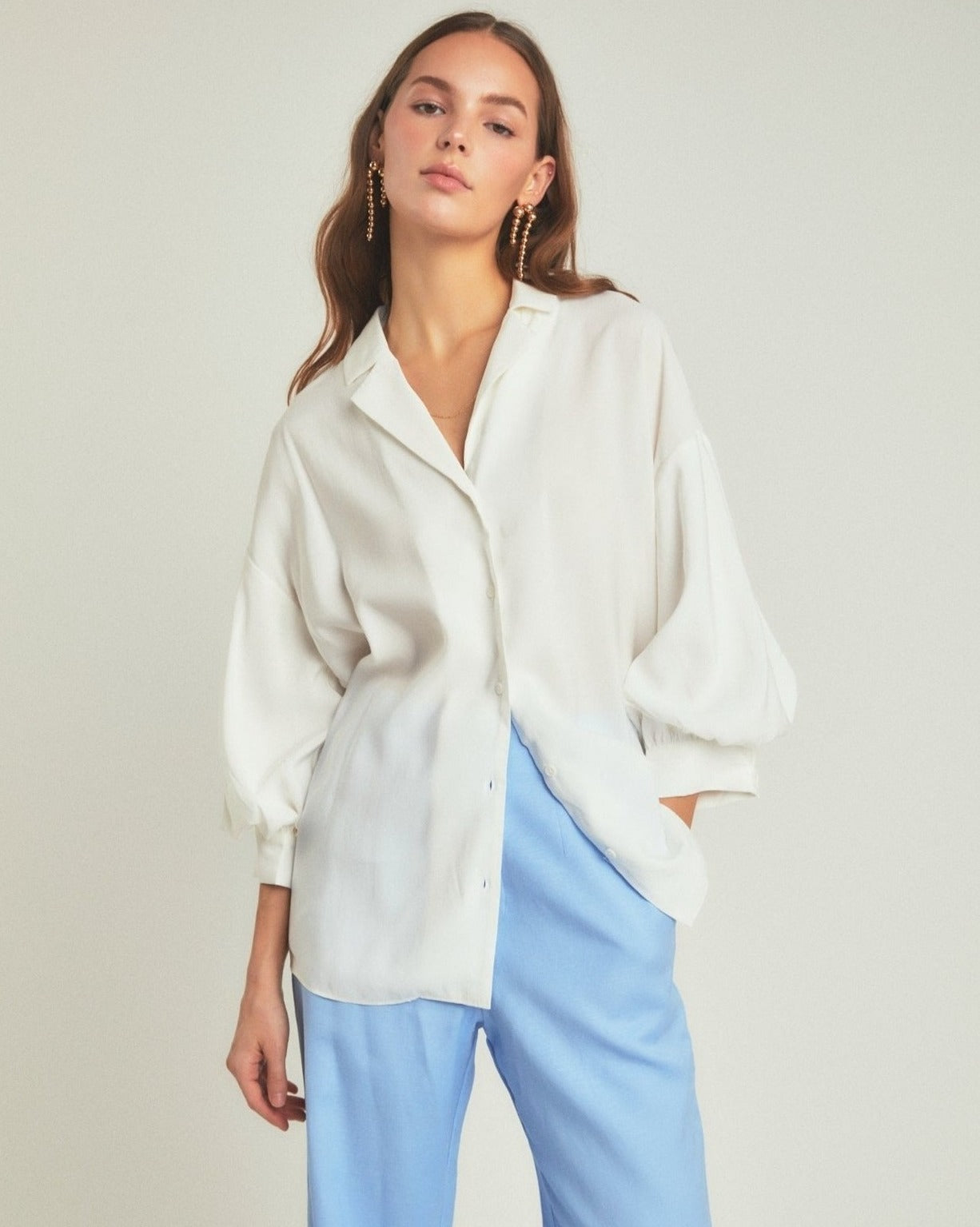 Caili Button-Up Blouse 2