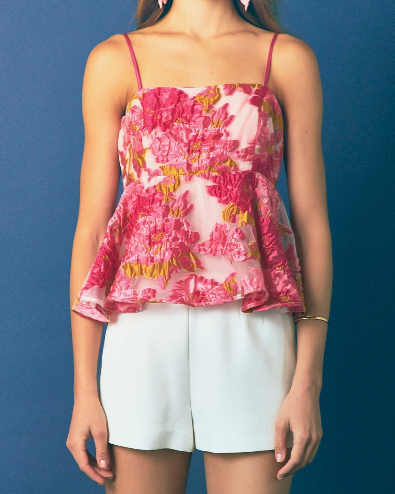 Organza Floral Top