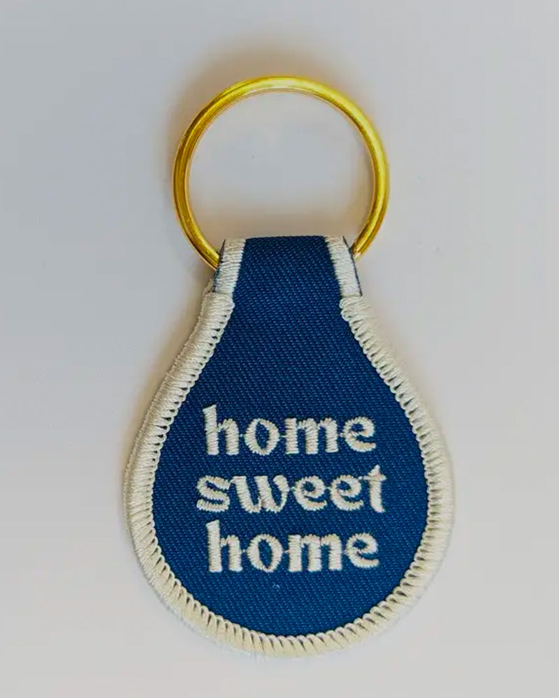 Home Sweet Home Embroidered Key Chain