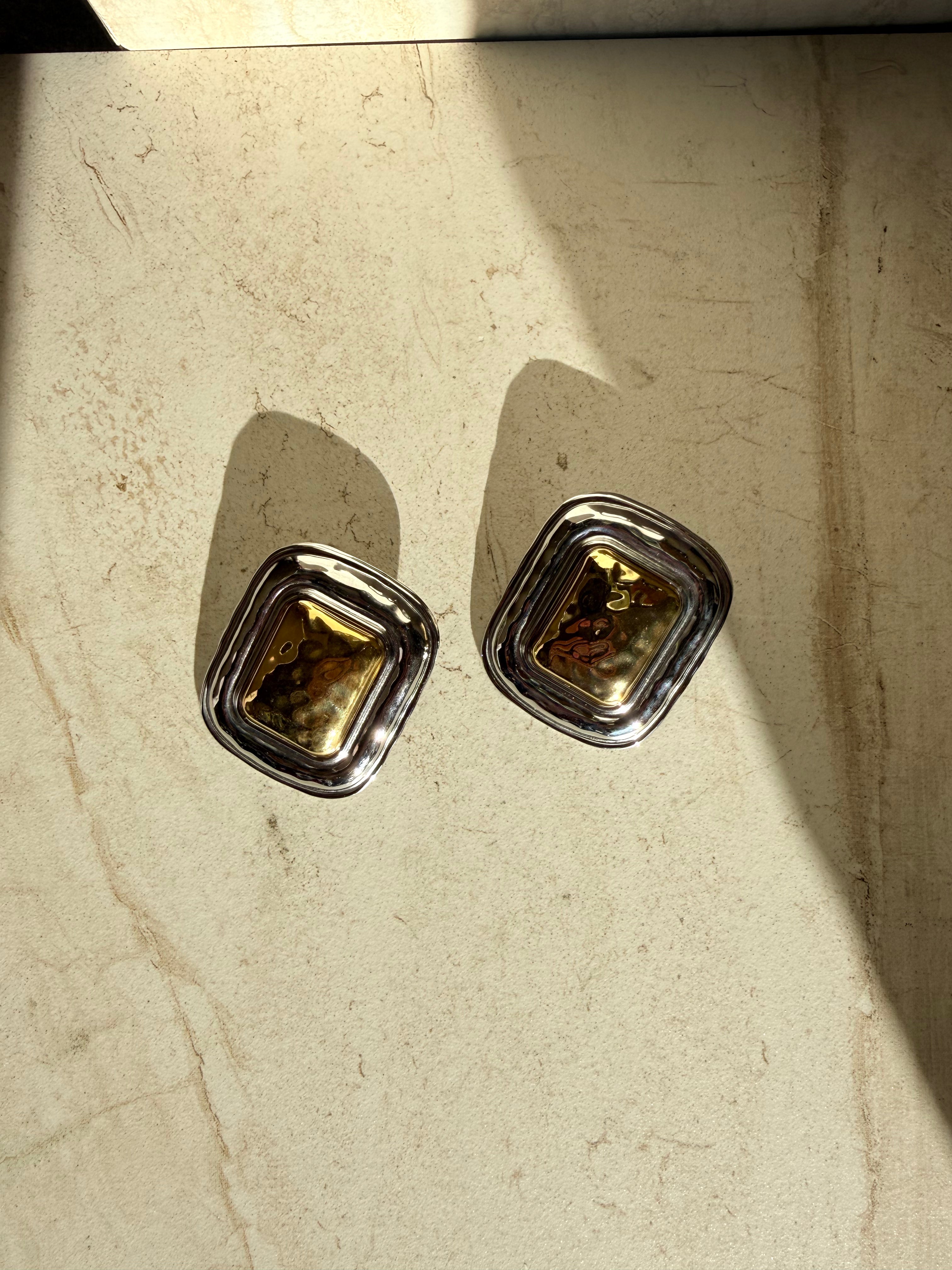 Ryle Large two toned Earrings